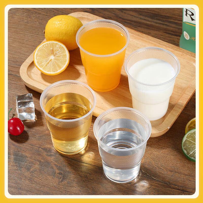 ZISIZ Thickened Transparent Disposable Plastic Cups