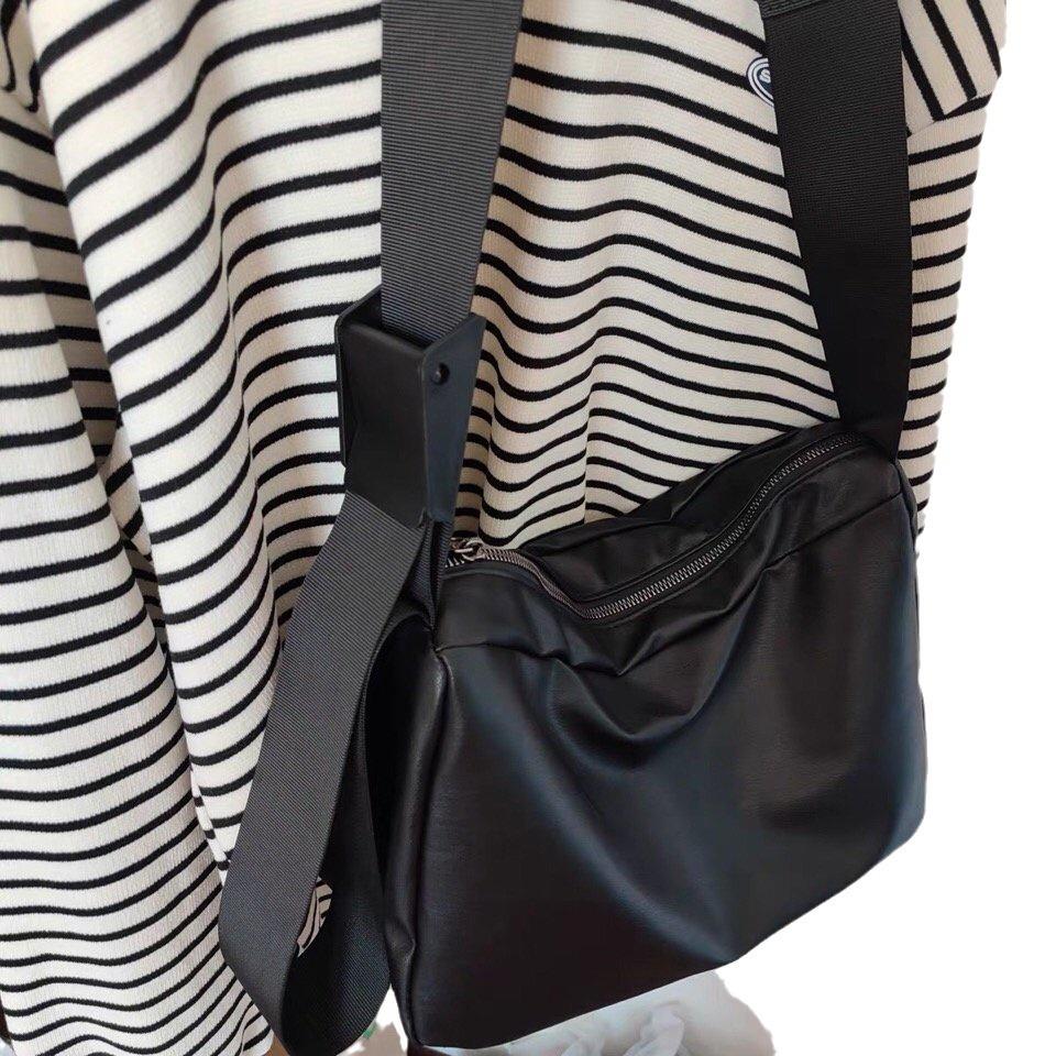 Versatile Pu Stylish And Simple Large Satchel Women'S Large Bag Crossbody Shoulder Large Capacity Bag Messenger Bag