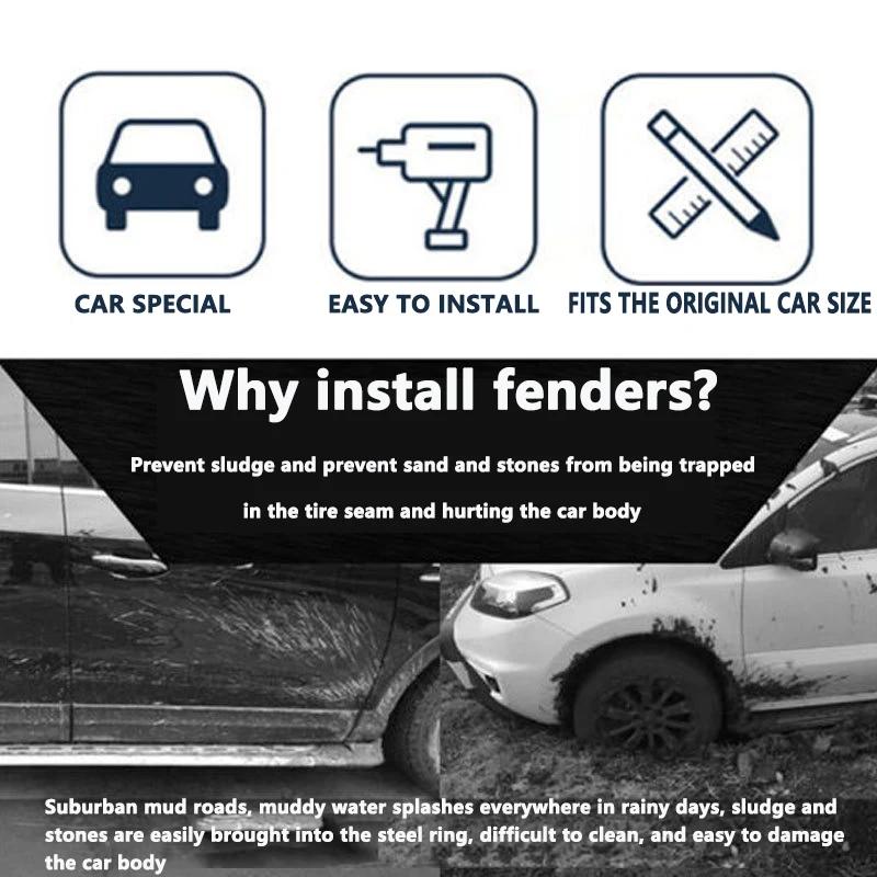 4PCS For Aeolus Haohan Dongfeng Mage 2025 2025 2025 Anti-splash Mud Guards Fender Front Rear Wheel Mudguards Splash Guard Tools