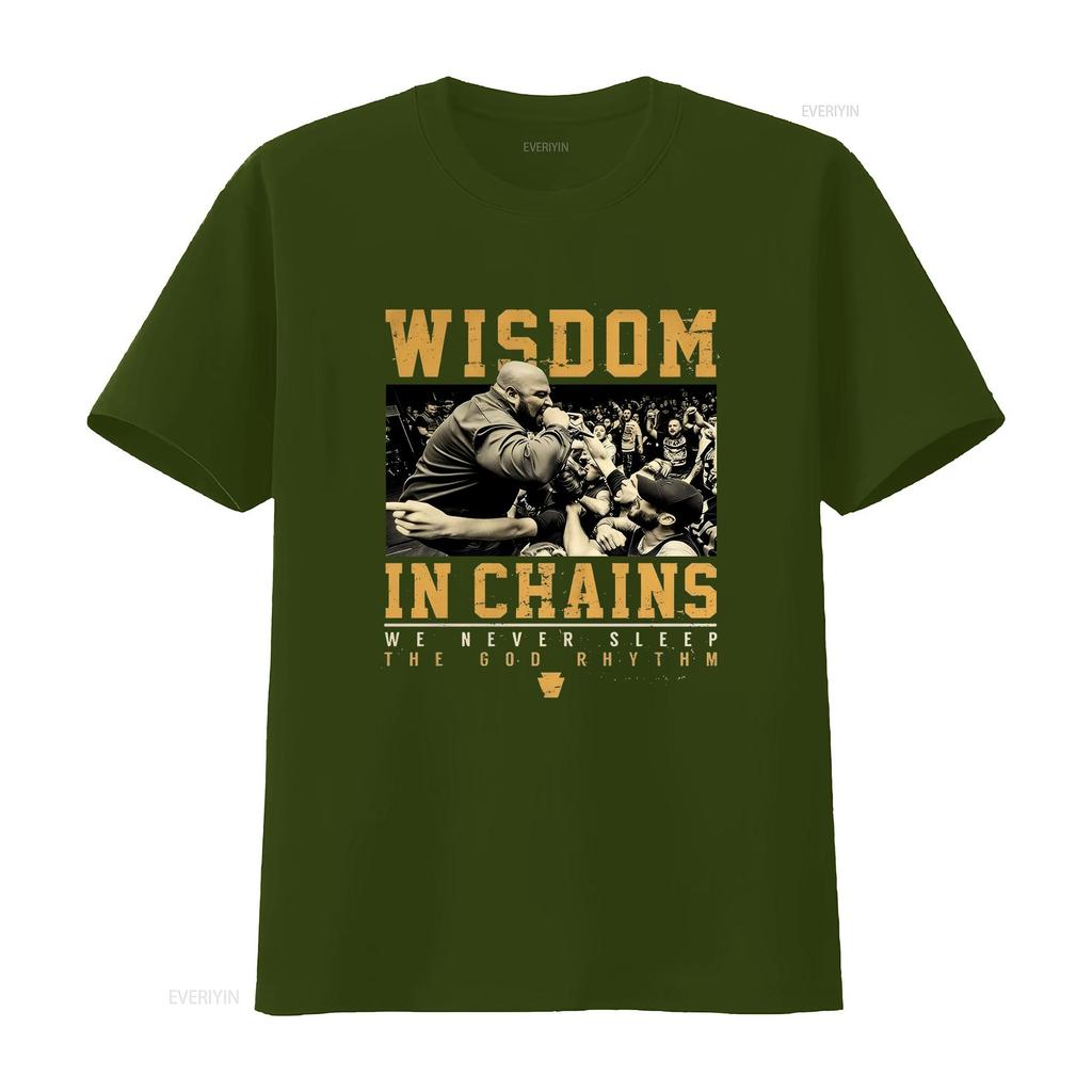 Wisdom In Chains The God Rhythm Band T Shirt 4xl Pahc Hardcore Vintage Homme Breathable Slightly Comfortable Casual