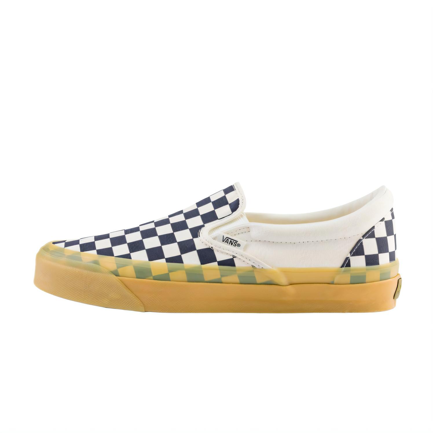 

Vans LX Classic Slip On 98 Минималистичная Мода Универсальные Трендовые Прочные Низкие Кеды из Канваса Унисекс Кроссовки Синий Белый VN000E96GR1 35
