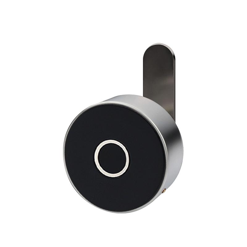 Fingerprint Head Furniture Lock Cam Lock Installation File Cabinet Bedside Cabinet Intelligent Fingerprint Lock Semiconductor (silver,Zinc Alloy&Wood Door) серебряный
