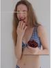 2026 Women's Sexy Deep V Three-Piece Swimwear: Japanese & Korean Bikini with Big Bust and Skirt Style