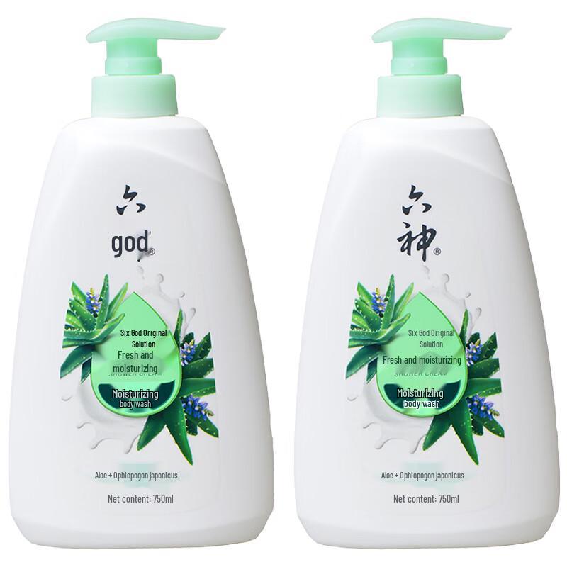 Liushen Fresh Moisturizing Shower Gel 750ml (2-Pack)