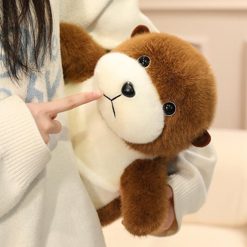 Cute Simulated Sea Otter Doll Plush Toy Cute Beaver Doll Children's Sleeping Pillow Gift Rag Doll