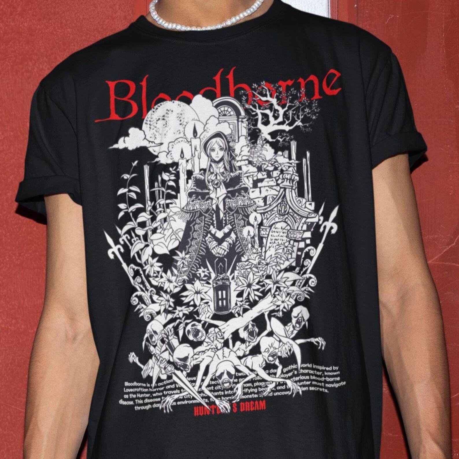 Unisex Bloodborne Shirt - Video Game T-shirt,Soulsborne Merch,Bloodborne Gifts XL