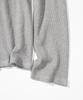 Mass Known Waffle Cut Divide Boat Neck Long Sleeve Mssls002-Gy
