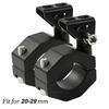 Support de phare antibrouillard pour moto Projecteur de phare réglable Support de projecteur avec pince de serrage pour tube de 20 mm à 29 mm Support de projecteur universel