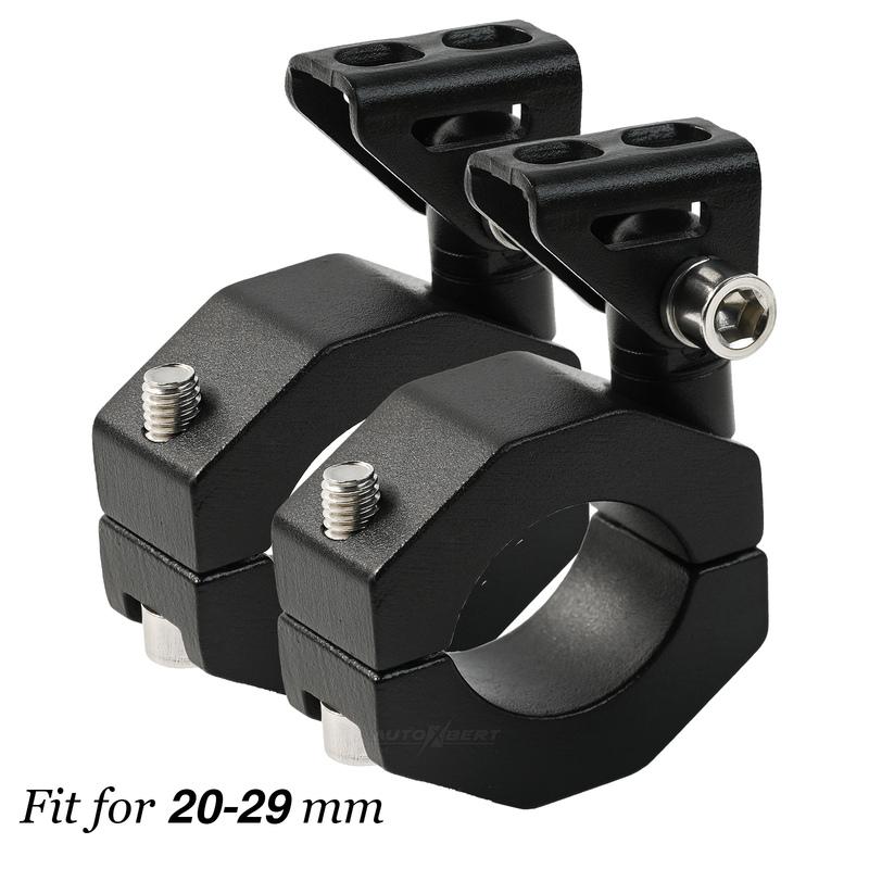 Motorcycle Motorbike Fog Light Bracket Adjustable Headlight Spotlight Fit 20mm-29mm Tube Clamp Mount Spotlight Holder Universal
