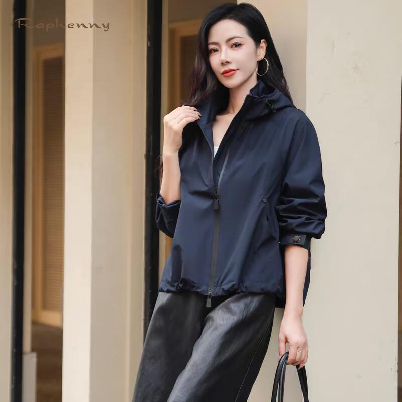 

Женская куртка Raphenny с капюшоном, свободного кроя, для улицы L