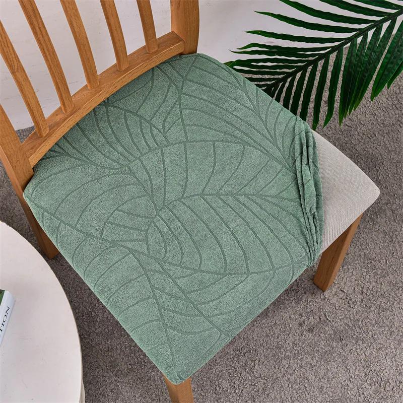 1/4/6 Stück Wasserabweisende Esszimmer-Sitzbezüge Dehnbarer Spandex-Küchenstuhl-Kissenbezug Sitz-Überwurf Bankett Büro Hotel Party 1pc chair cover