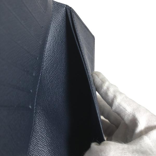 LOUIS VUITTON brazza Bifold long wallet M61816 Epi Leather Blue Marine Used