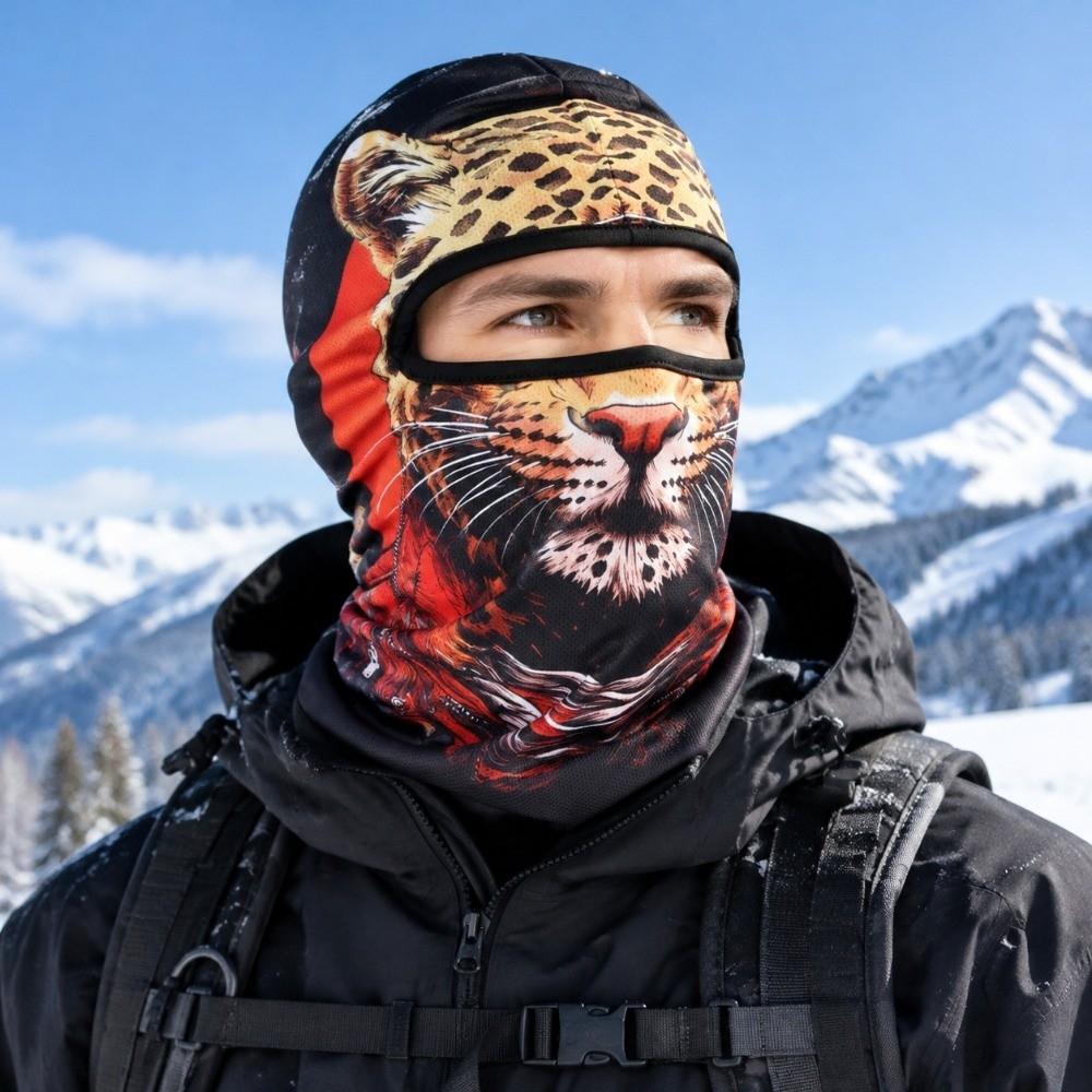 3D Printed Animal Pattern Funny Ski Mask Full Coverage Novelty Headwear  For Men Woman