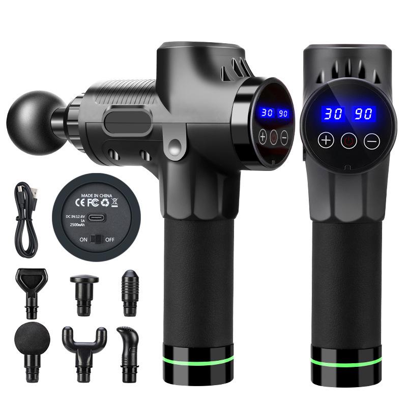 High-Frequency Touch Screen Massage Gun for Muscle Relaxation & Meridian Therapy