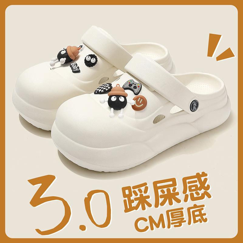 Hole shoes wear summer thick-soled new EVA soft-soled non-slip bag head sandals