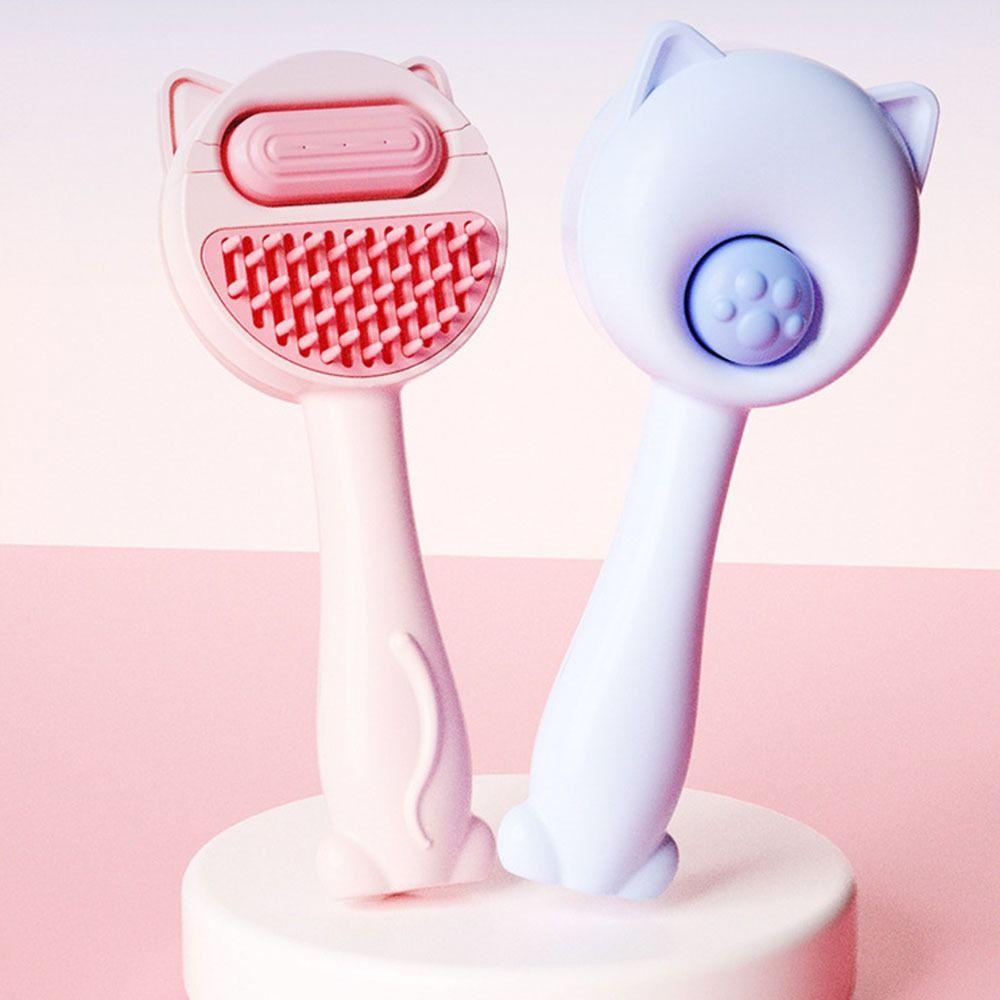 With Water Tank Cat Grooming Brush Self Cleaning Cat Hair Shedding Comb Pet Hair Remover Kittens
