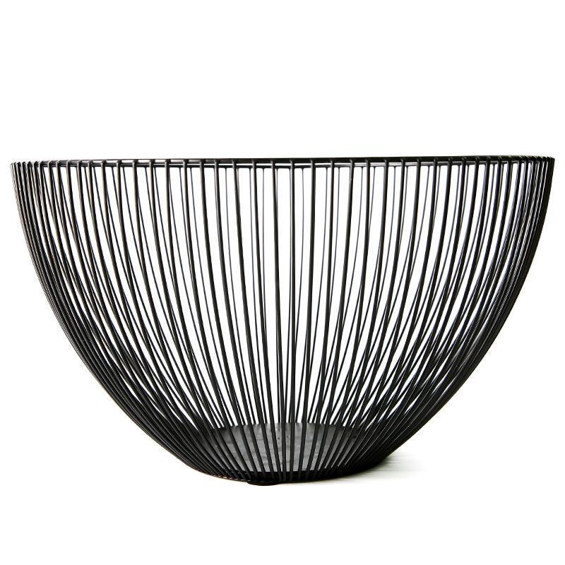 Coș Decorativ din Fier Forjat pentru Fructe și Gustări pentru Living