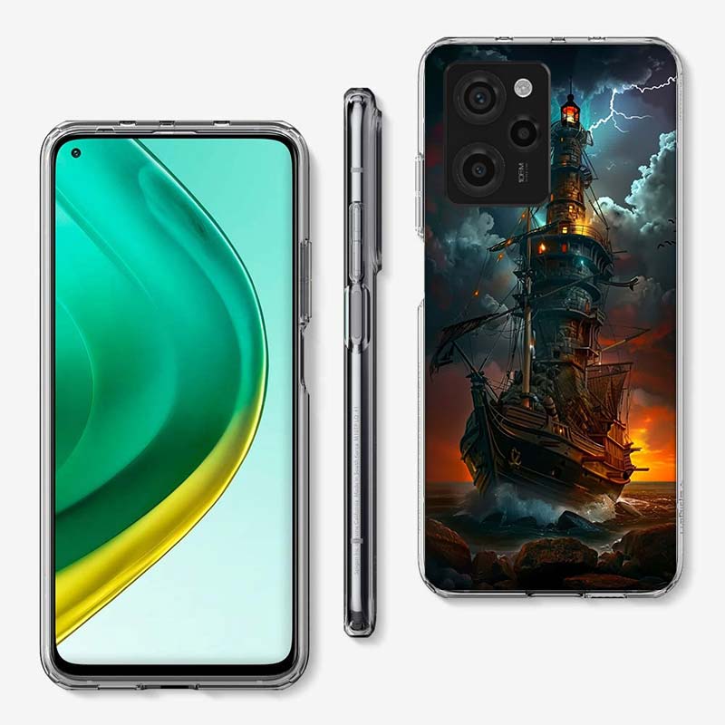 Lighthouse Cover Phone Case For Xiaomi Poco M8 M7 M6 M4 M3 X7 X6 X4 Pro F7 Ultra M5S Mi 14 14T 15 15T 12T 10T Pro 12S 12 11 Lite