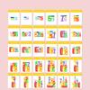 Colorful Building Blocks Wooden Toys Stacking Games Montessori Toys with Cards Digit Blocks Enlightenment Teaching Aids for Kids