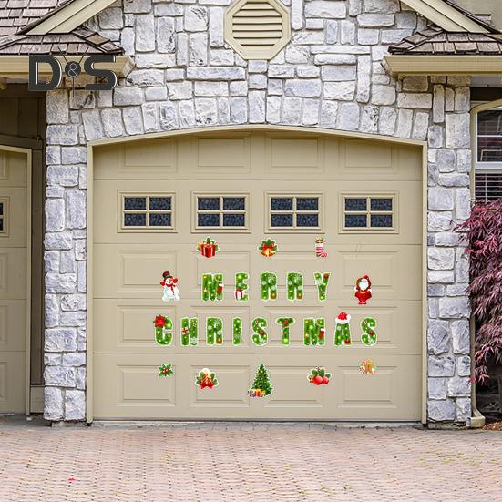 1 Set Christmas Tree Fridge Magnet Waterproof PVC 3D Merry Christmas Refrigerator Magnet Home Kitchen Fridge Locker Car Body Decoration Sticker