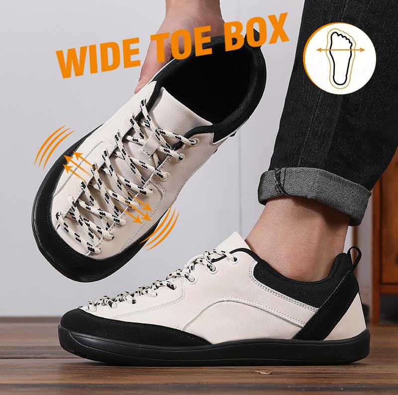 Barefoot Wide Toe Sneakers Unisex Zero Drop Minimalist Outdoor Shoes Non Slip Lace Up Walking Sports Shoes 37-46 Plus Size Shoes