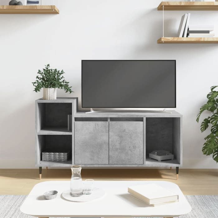 VidaXL TV Stand Concrete Grey 100x35x55 Cm Engineered Wood 831312