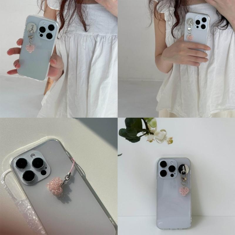 Fashionable Pendant for Furniture Stylish Crystal Heart Keychain Heart shaped Pendant for Home and Car Decorations