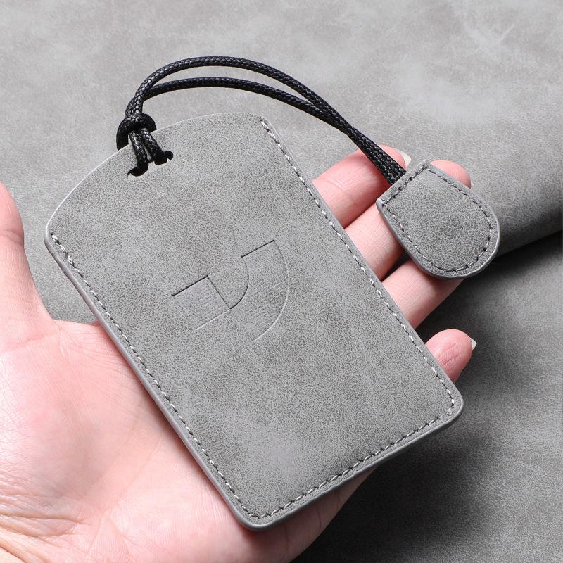 Ji Yue 01 Card Key Case: High-End 2023 Leather Protective Cover with Buckle