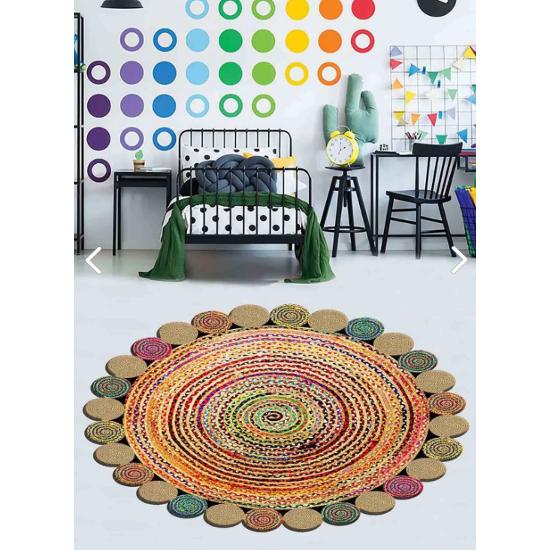

Yuvarlak Halı,dekoratif , Özel Tasarım , Modern,ince Kaymaz Tabanlı Yıkanabilir Trend Halı 60*60 cm
