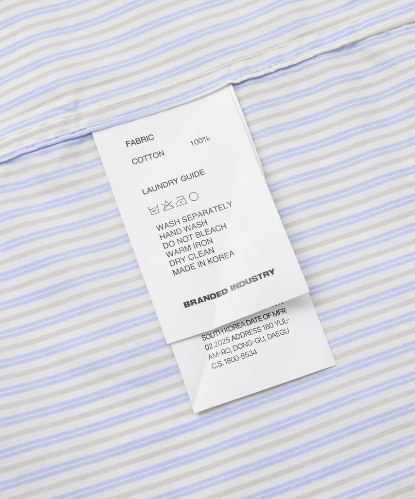 Beulaendideu Noble Stripe Shirt [Sky Blue]
