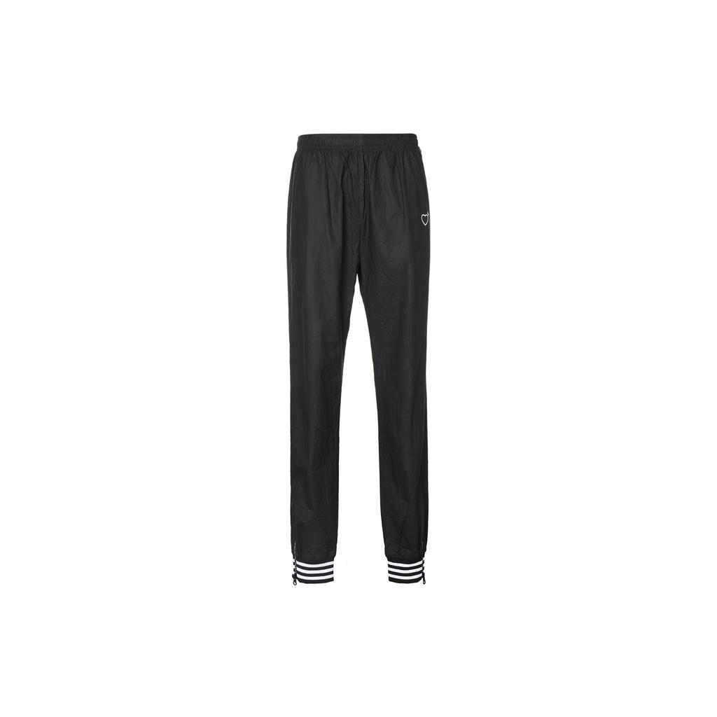 Adidas Originals X Human Made Co-Branded Stripe Heart Embroidery Logo Knit Track Pants Men Bottoms Black GM4629
