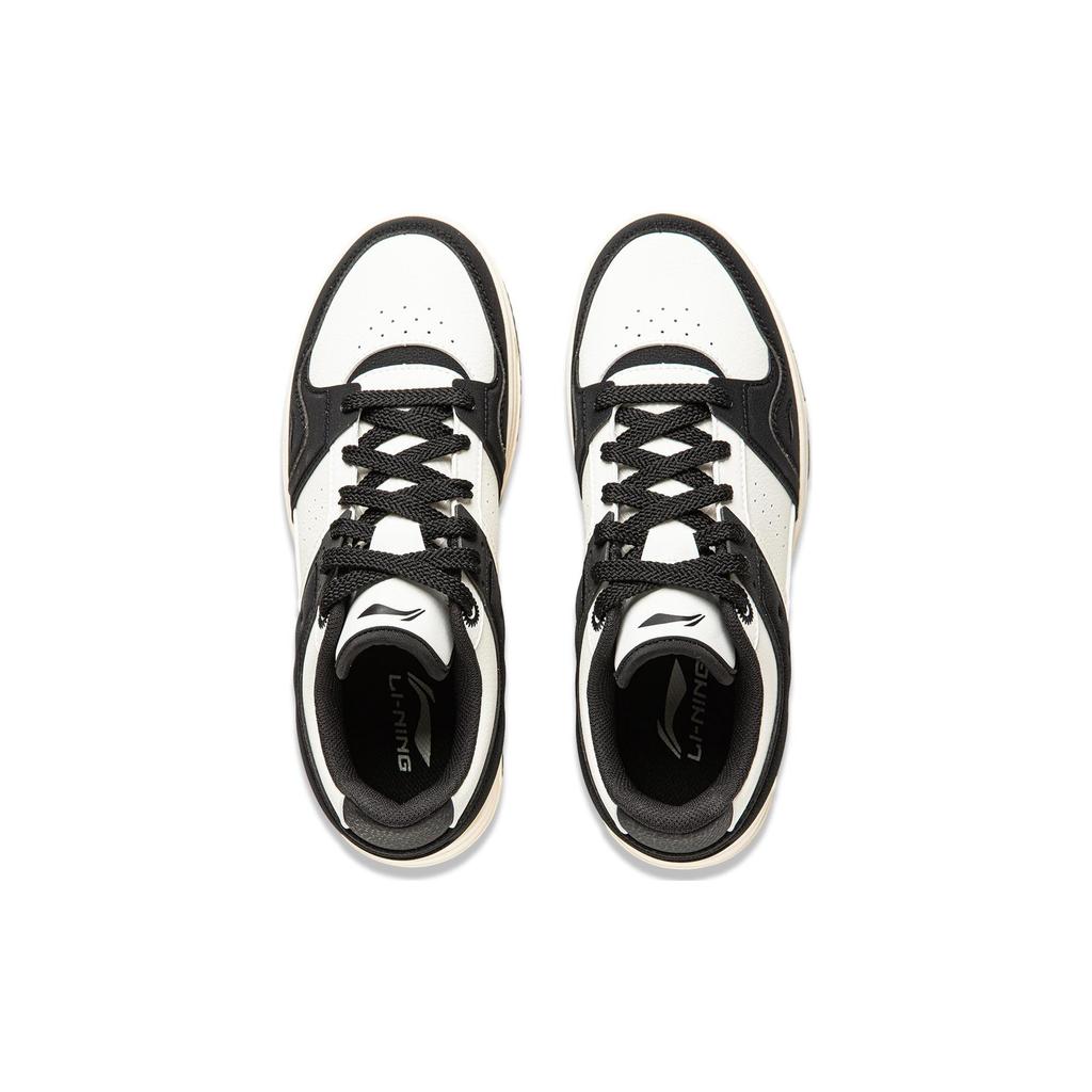 Li Ning Tianji 2.0 Slip Resistant Abrasion Resistant Low Top Skateboard Shoes Men's White Black AGCU193-7
