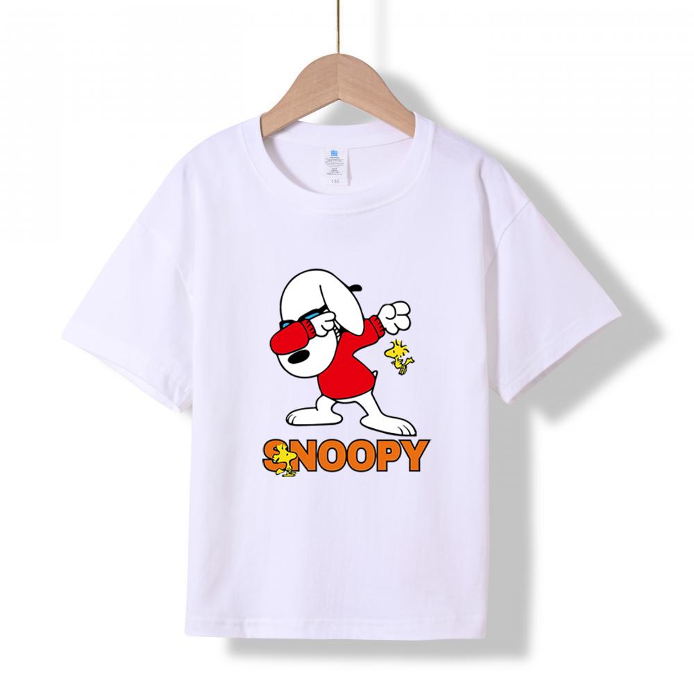 XH89 MINISO 2026 Summer New Printed Cotton Round Neck T-shirt for Children Aged 1-16, Boys and Girls