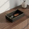 Trim Cosmetic Organizer Versatile Ribbed Valet Tray Light Luxury Style Rectangular Key Holder