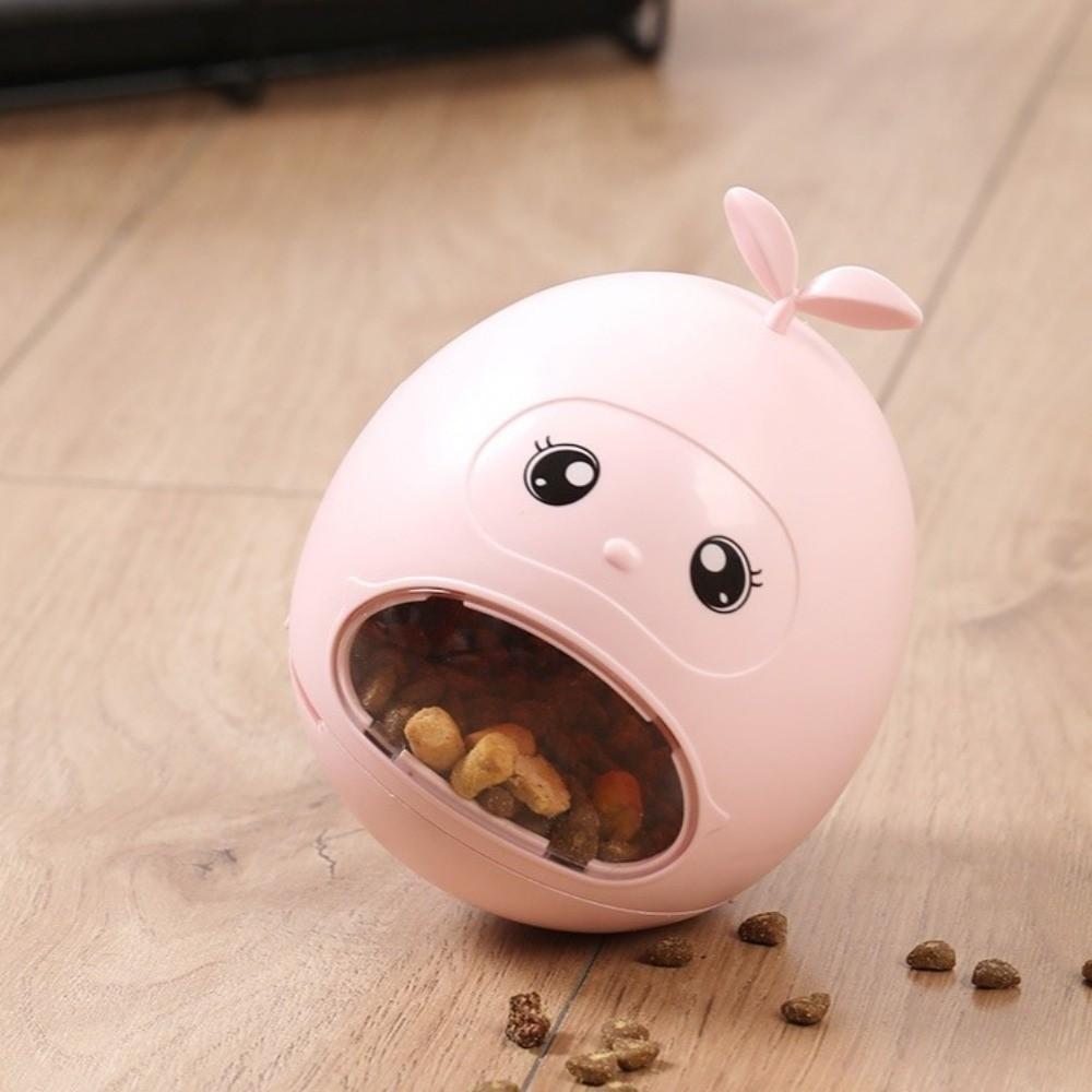 Stimulation Toy Pet Treat Dispenser Cartoon Interactive Feeding Toy Cat Food Dispenser Home Use