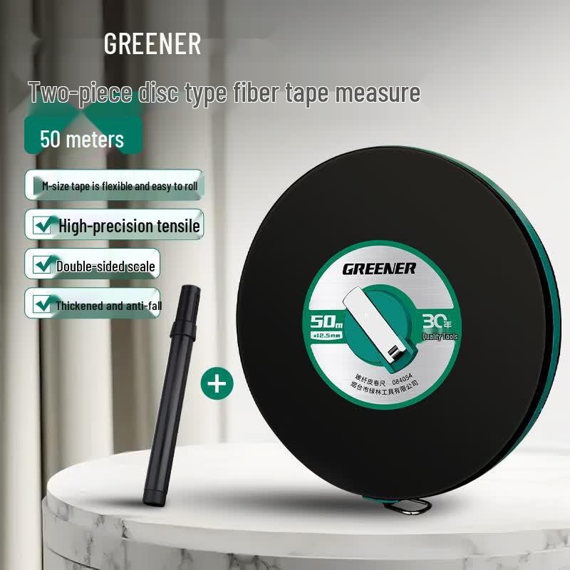 Green Forest Industrial Fiber Measuring Tape 2-Piece Set