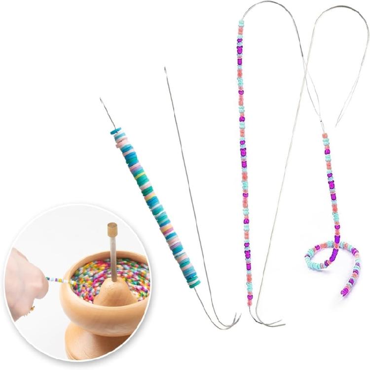 Handy Beading Needle Set Fashion Accessory for Jewelry Makers 4 Sizes Set Portable for Necklaces and Bracelets
