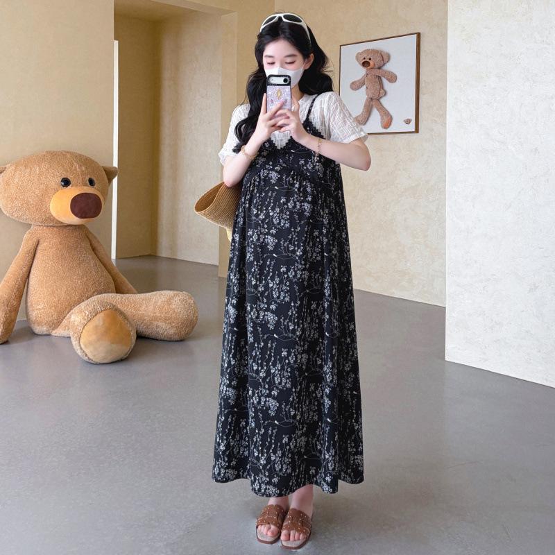 2026 Summer Minimalist Maternity Loose Two-Piece Dress L