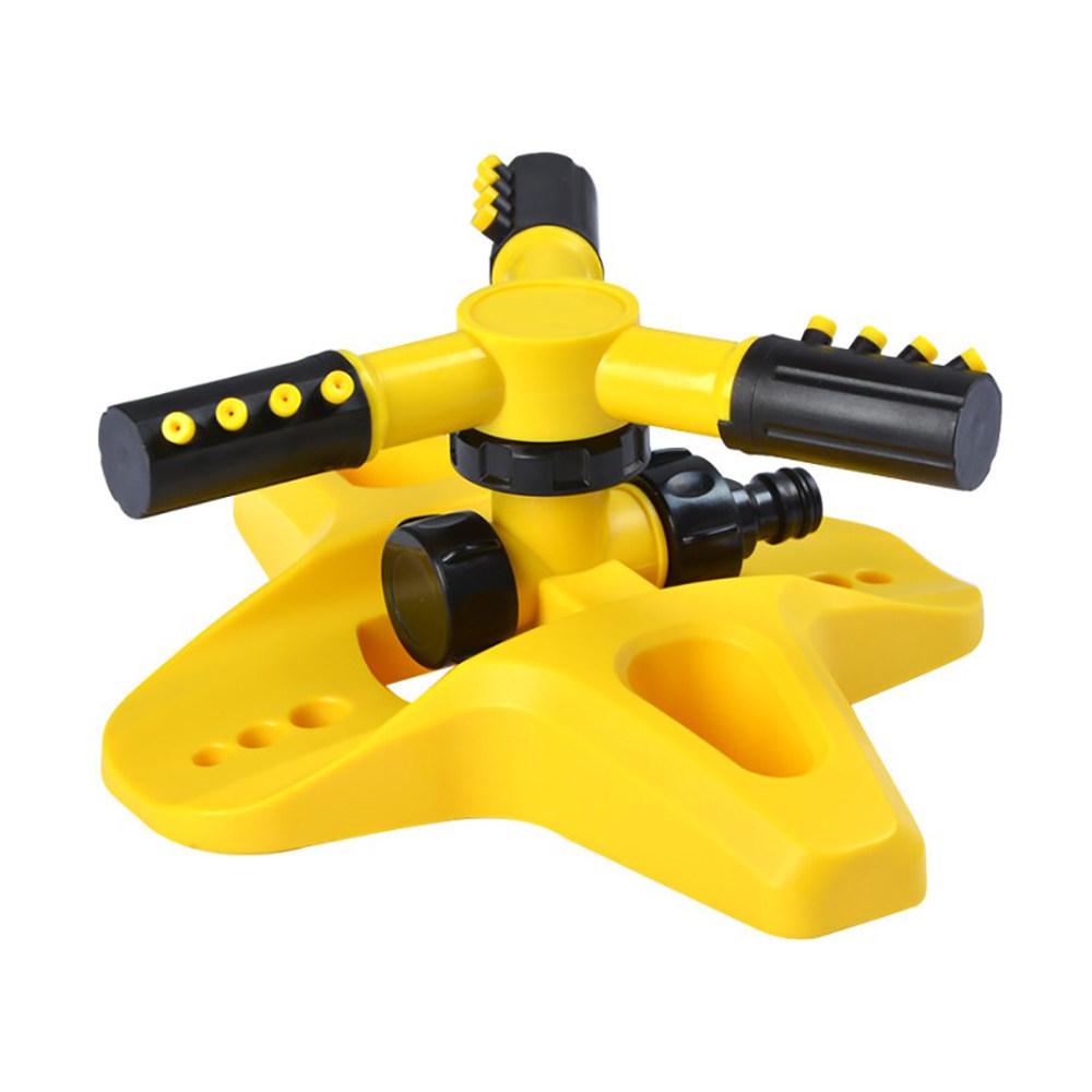 

Three-Arm Sprinkler with Cross Base, Adjustable Dual Modes for Garden and Lawn Irrigation