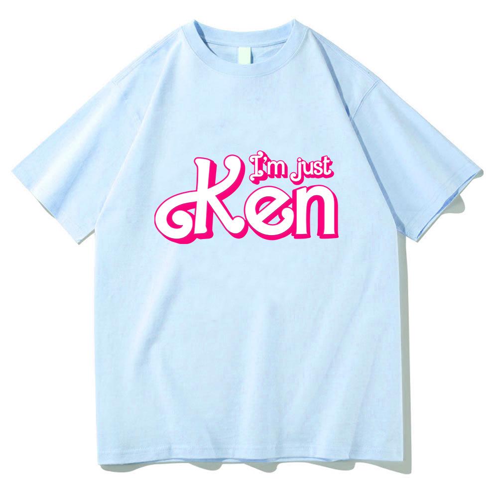 I'm Just Ken RyanGosling T-shir for Spring Round Neck Tee-shirt Graphic Printing Cotton Tshirt Ropa Hombre Comfortable Clothing