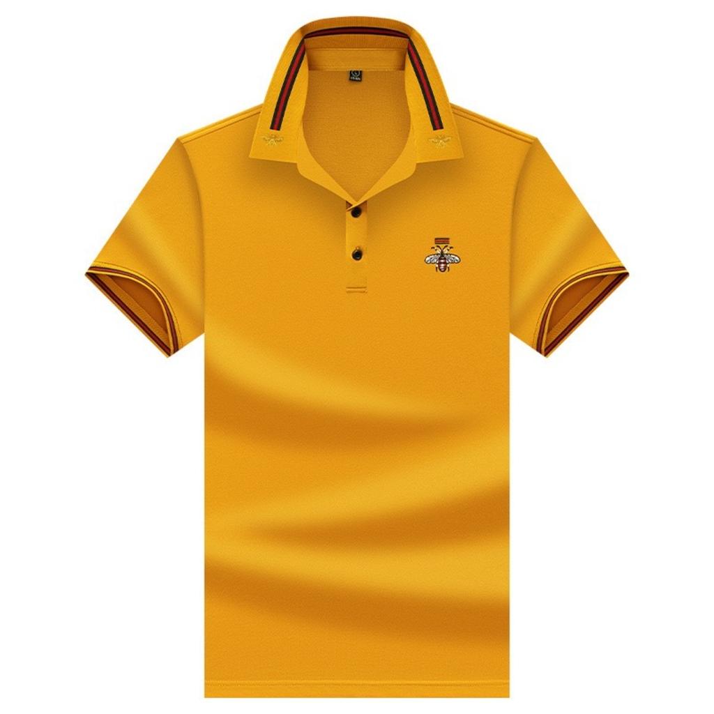STORN Marque Design Qualité Homme POLO Col Revers Abeille Brodé Manches Courtes Nouveau T-shirt d'Été Affaires Classique Tendance Mode Vêtements pour Homme