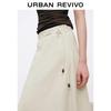 UR Women's Retro Beaded Tie-Up Fishtail Midi Skirt