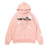 Unisex Oversized Hoodie With Foil Bubble Letter Print 555555 Streetwear Casual Sweatshirt Men Women