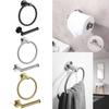 Steel Toilet Stainless Roll Holder And Towel Ring Set Wall Mounted Bathroom Tool