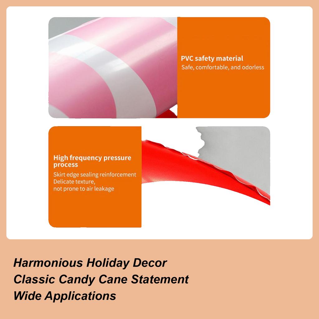 Inflatable Outdoor Ornaments 57Inch Blow Up Ornament Large Candy Stick Inflatable For Home Lawn Holiday Indoor Party Favors