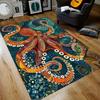 Oktopus Wohnzimmer Teppich Monster Oktopus Schlafzimmer Bereichsteppich Kinder Heimzimmer Bodenmatte Küche Badezimmer Matte Rutschfest Dekor