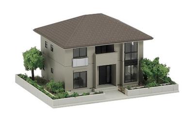KATO N Gauge House with Garden 2 Brown 23-404A Railway Model Supplies