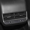 Carbon Fiber Armrest Box Rear Air Vent Cover Sticker For Tesla Model 3 Y 17-22