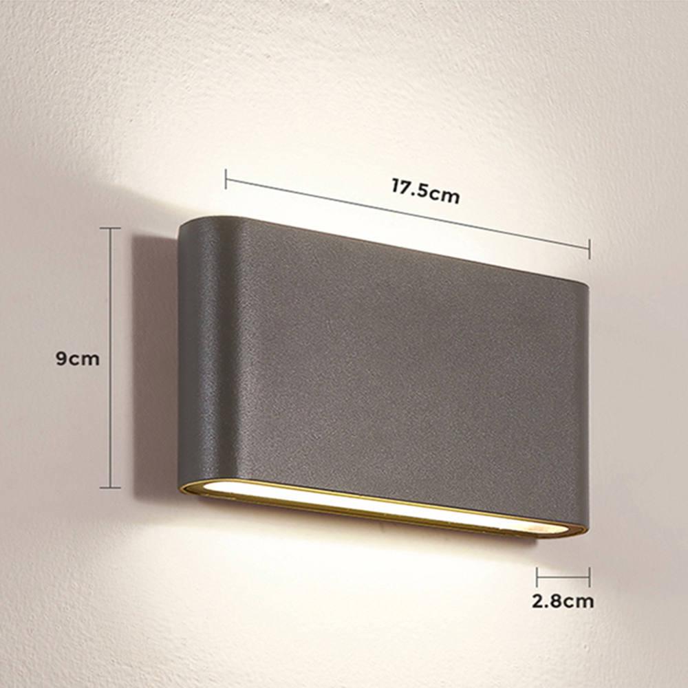 Outdoor Waterproof Minimalist Ultra-Thin Wall Light for Bedroom, Living Room, Corridor, Staircase, or Courtyard