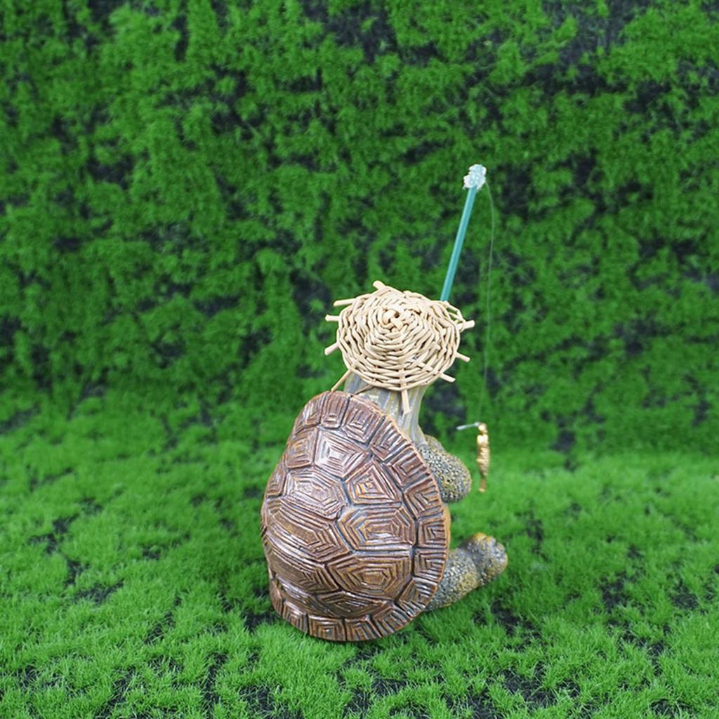 Realistyczna Rzeźba Żółwia z Żywicy Ornament Zwierzęcy na Trawnik, Ganek i do Dekoracji Wnętrz Rzeźba Zwierzęca Statua